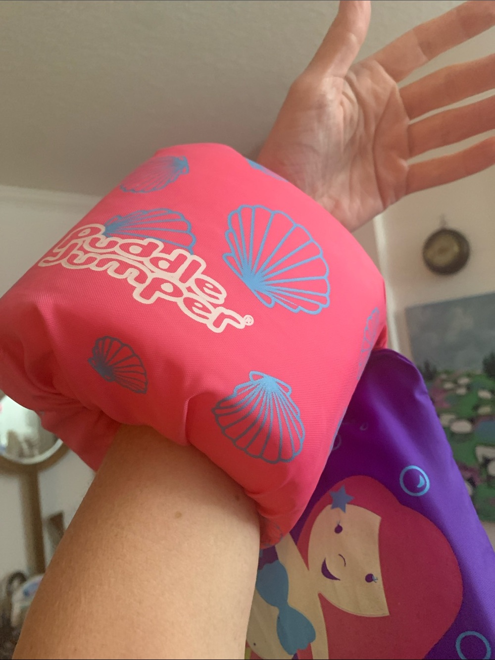 Toddler 35-50lbs EUC Swim Arm Floaties - Puddle Jumper Mermaid